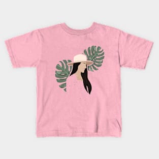 Smiling Lady Kids T-Shirt